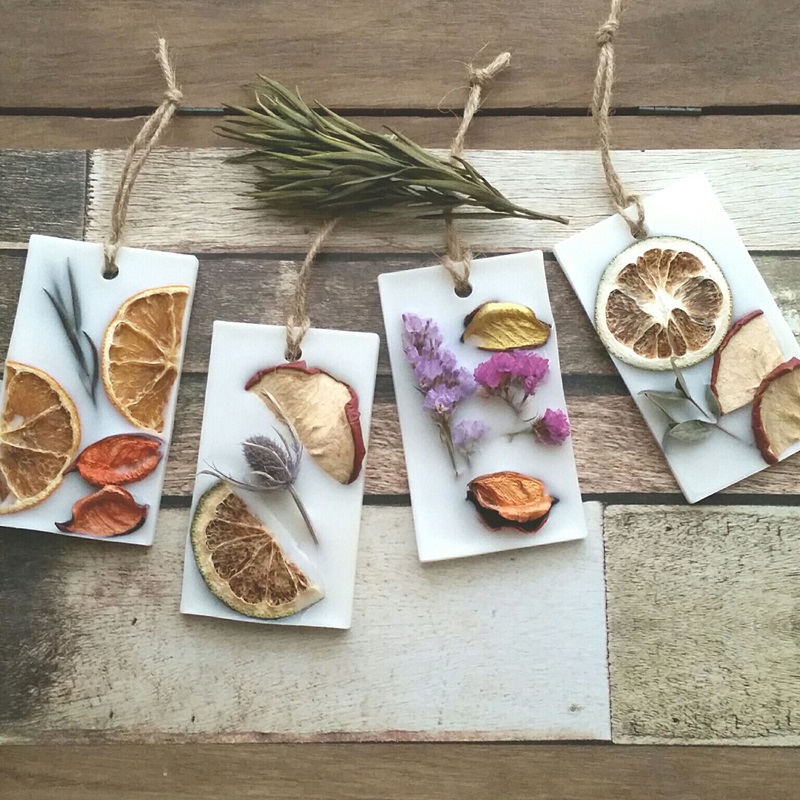 ドライフルーツなどローソクの飾り